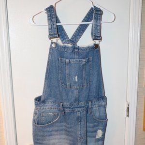 8th Of LA Denim CUTOFF Overalls 100% Cotton Size L